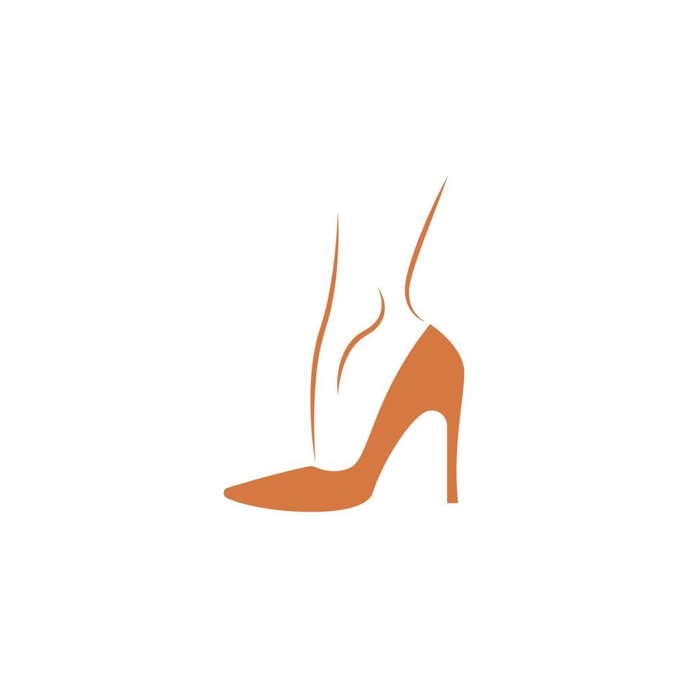 High heels icon logo design vector