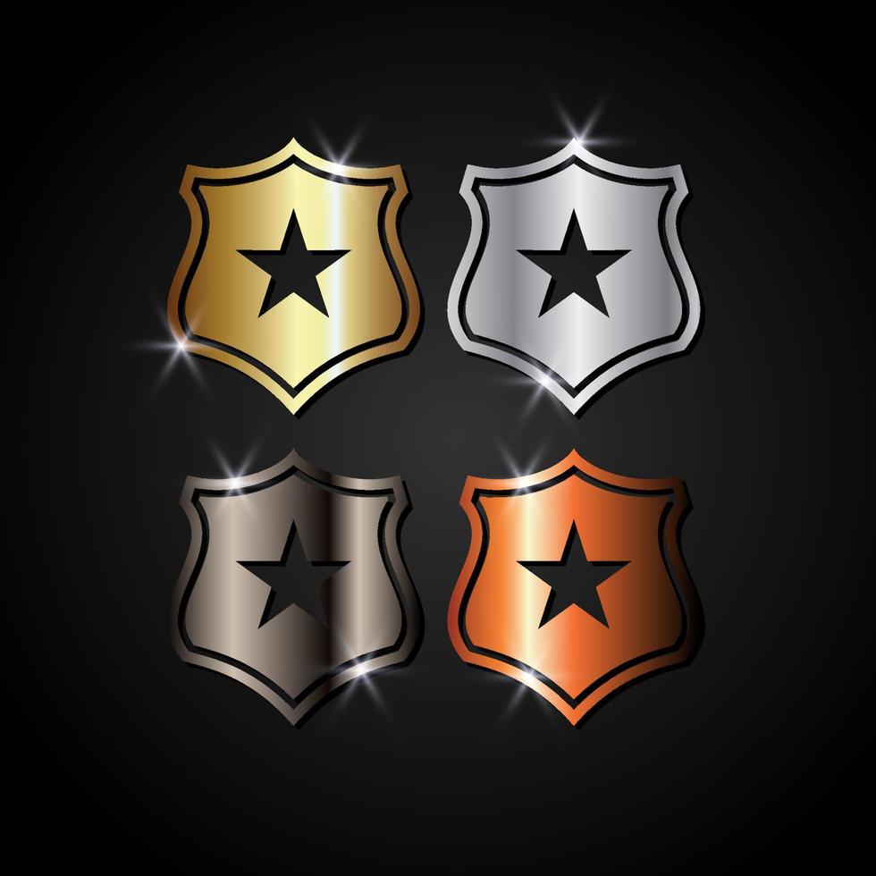 Set of shield icon. Shield guard vector illustration. Shield for security or protection symbol.