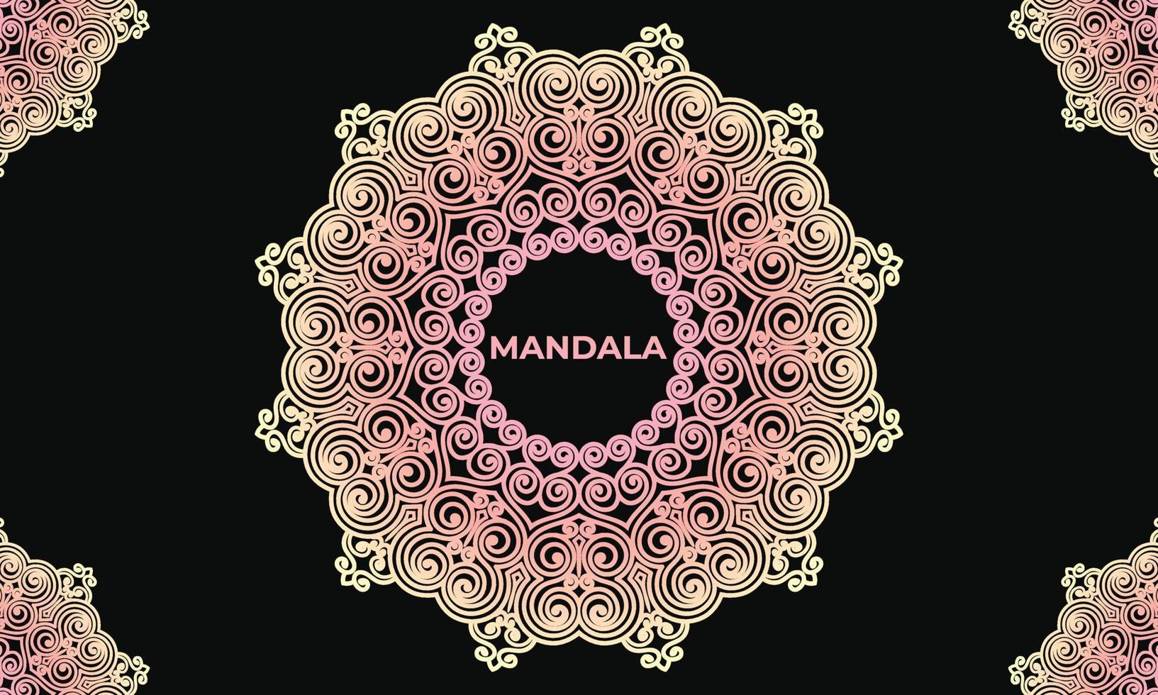 abstract mandala pattern background design. Luxury ornamental mandala design. vector