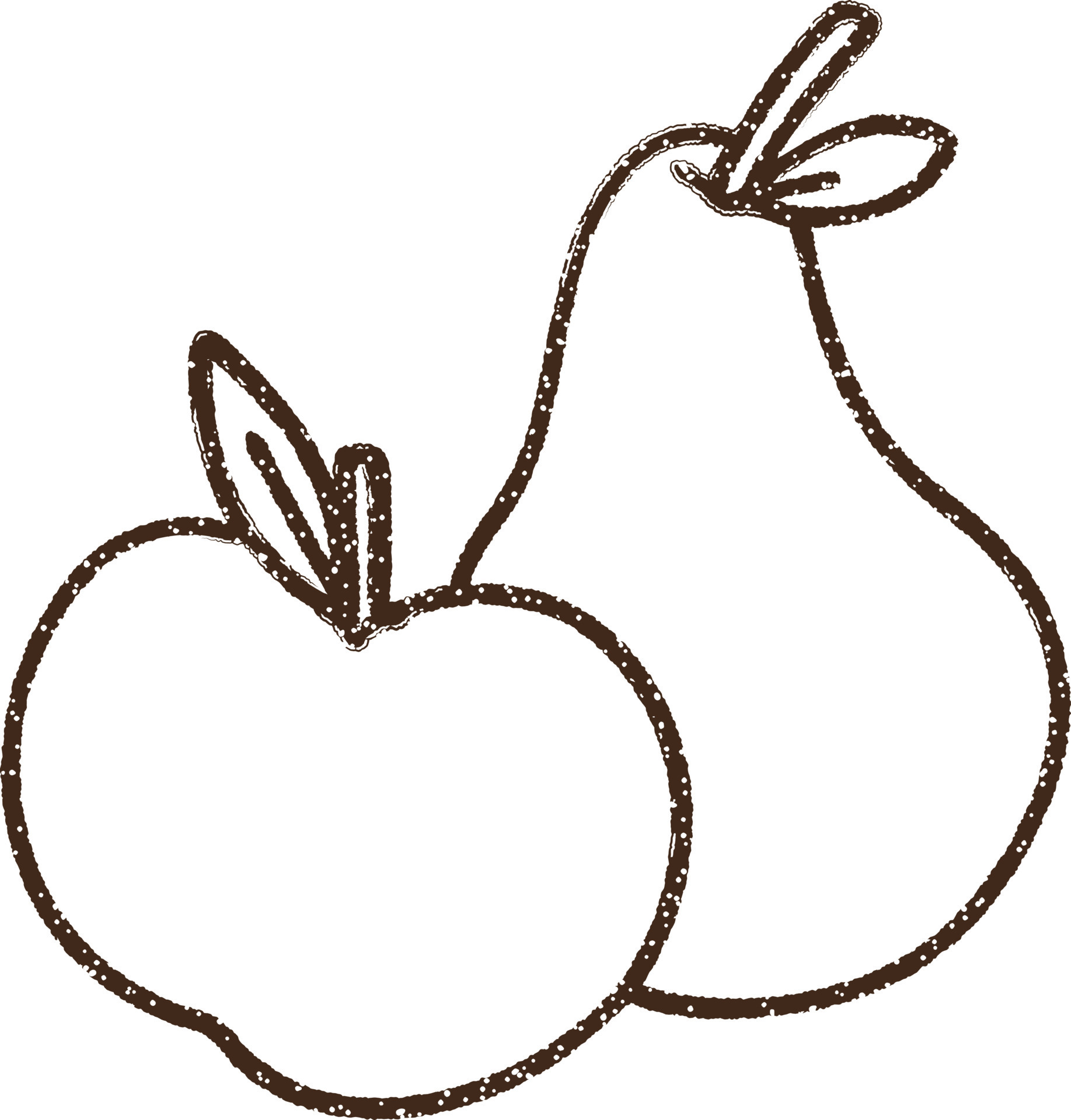 Fruit Charcoal Drawing 9636551 Vector Art at Vecteezy