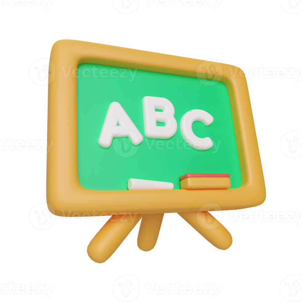 Blackboard 3D Illustration Icon png