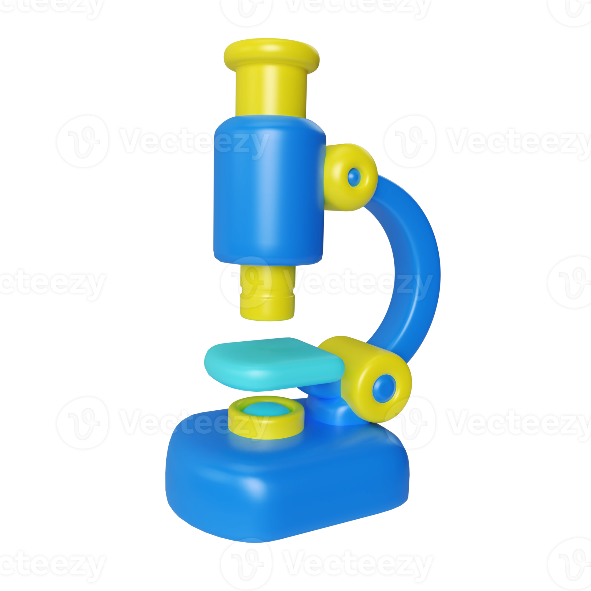 Microscope 3D Illustration Icon 9636624 PNG