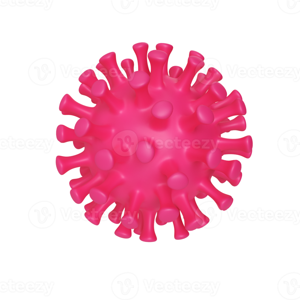 Virus 3D Illustration Icon png