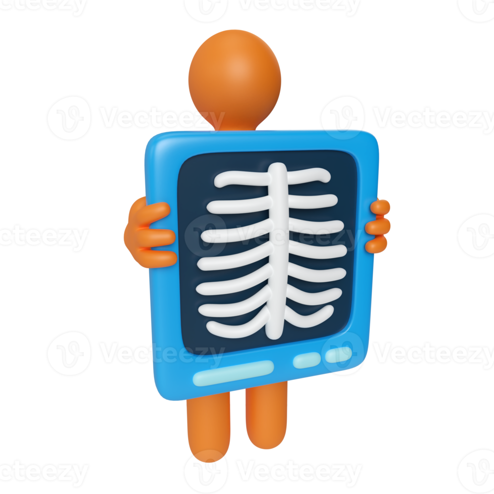 X-Ray 3D Illustration Icon png