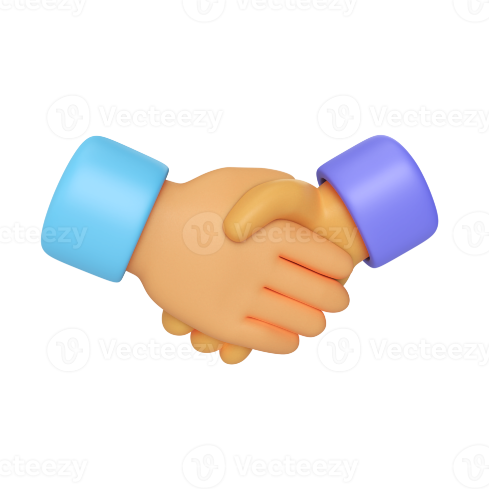 handshake 3d render png