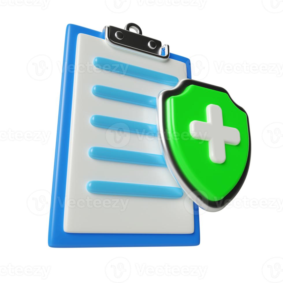 Insurance 3D Render Illustration png