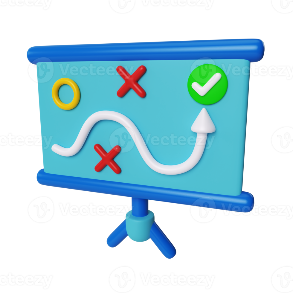 Strategy 3D Illustration Icon png