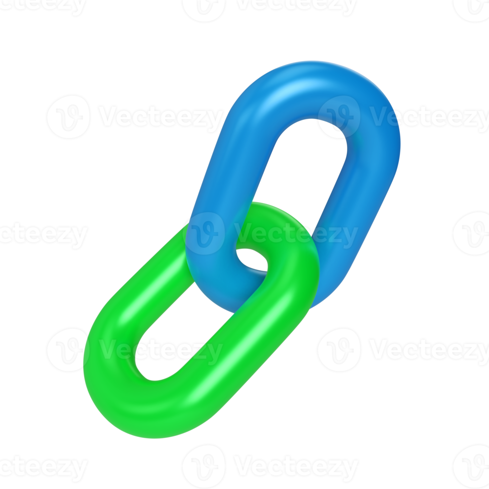 Hyperlink 3D Illustration Icon png