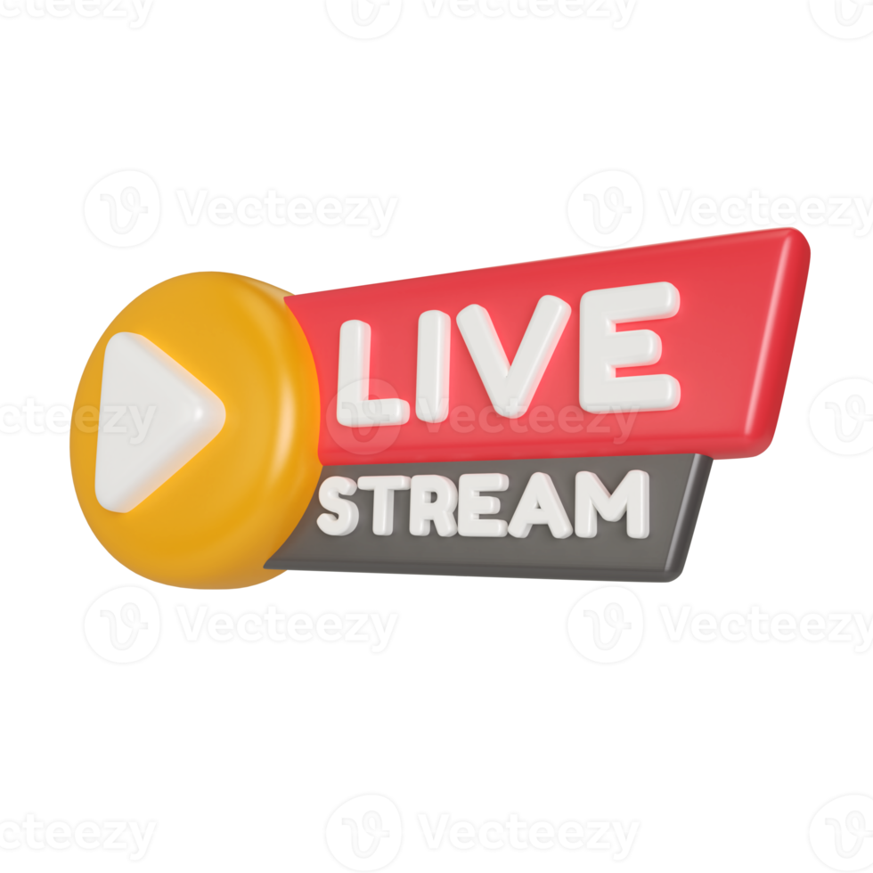 Live Streaming 3D Illustration Icon png