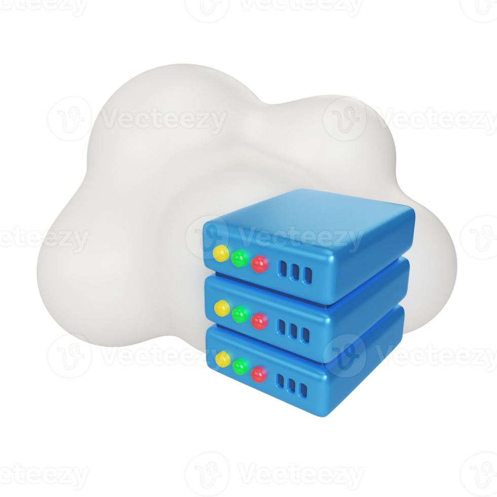 Web Hosting 3D Illustration Icon png