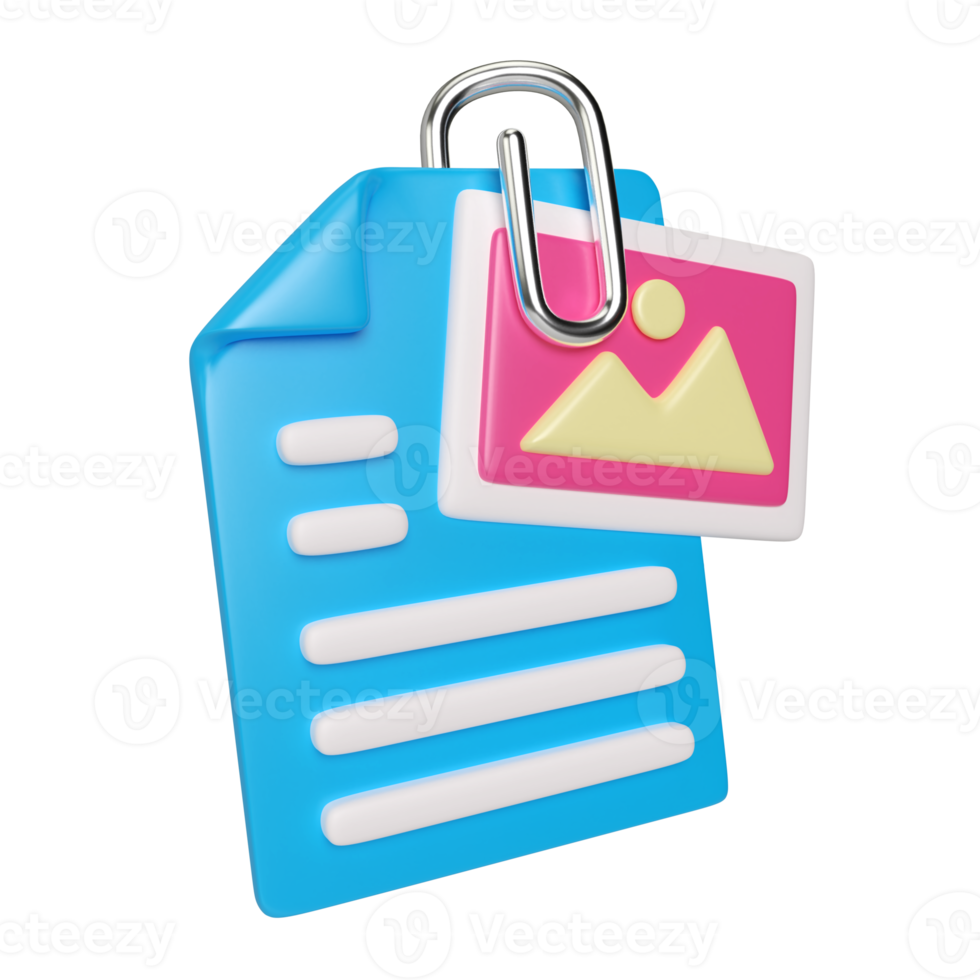 Attachment 3D Illustration Icon png