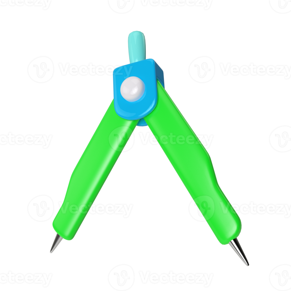 Drafting Compass 3D Illustration Icon png