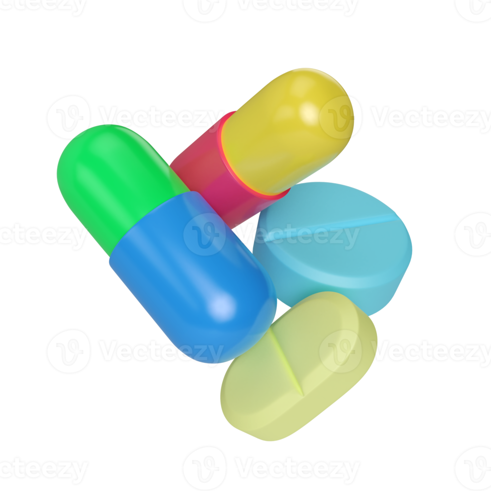 icona dell'illustrazione 3d dei farmaci png