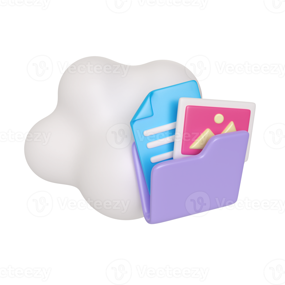 Cloud Storage Icons 3D Illustration Icon png