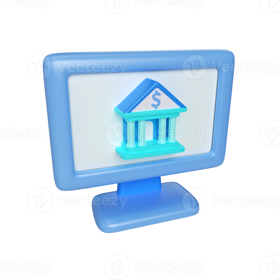 E-banking 3D Illustration Icon png