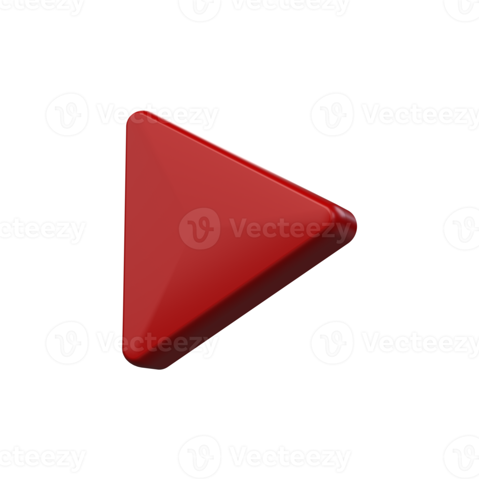 3d play button png