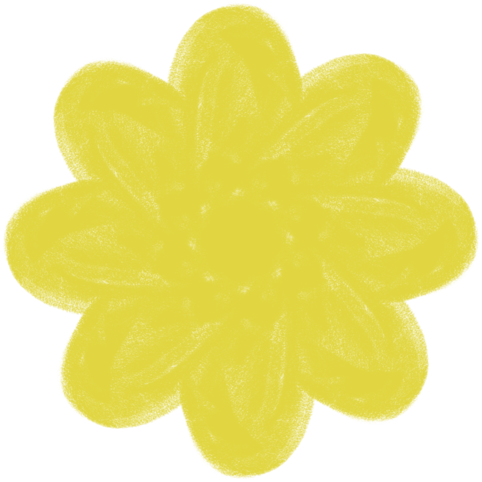 icône de fleur jaune png