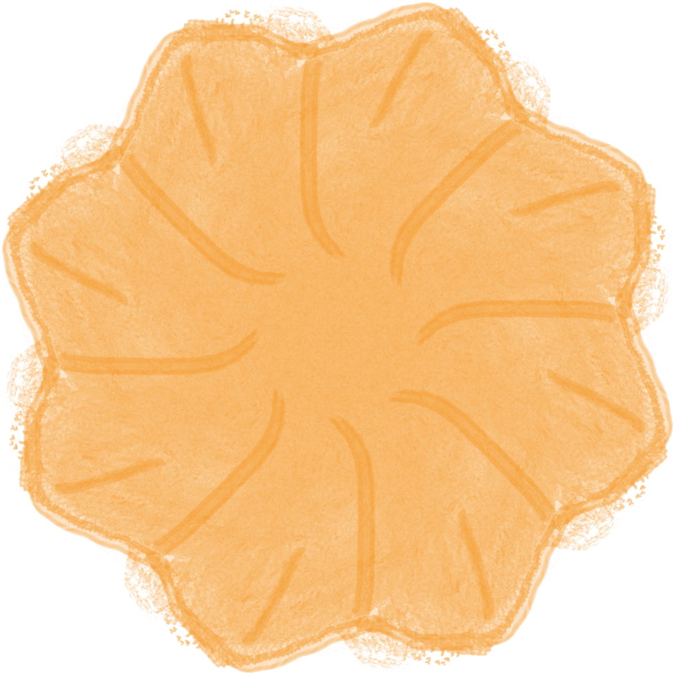 orange flower watercolor png