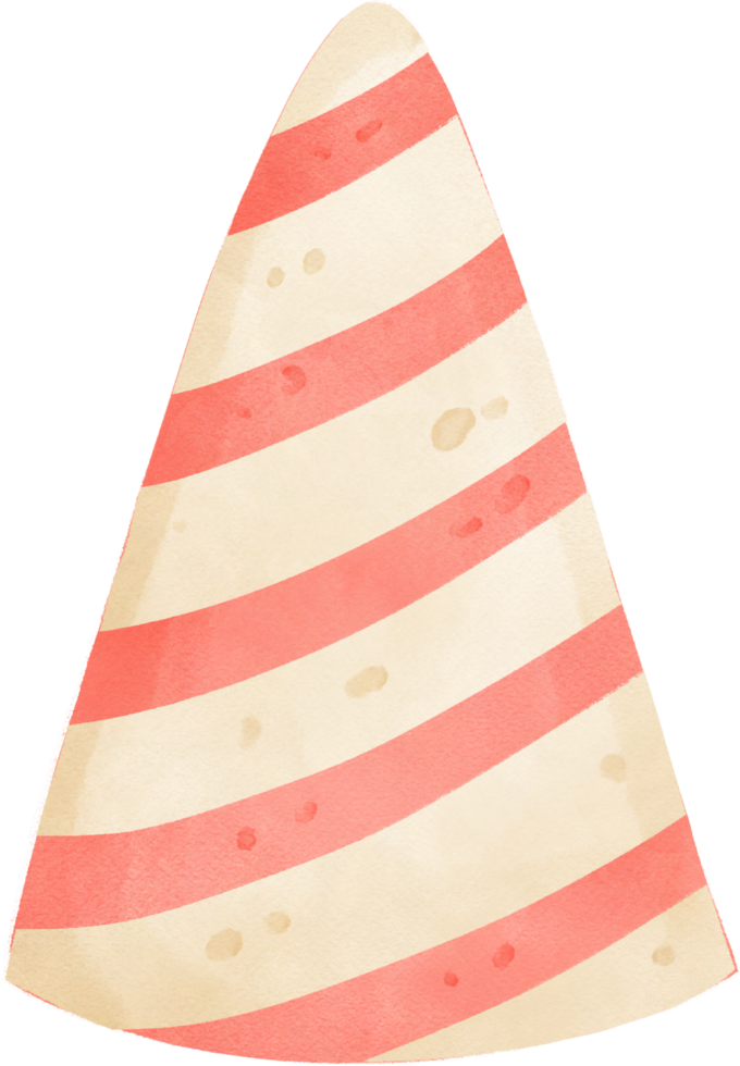 dibujo a mano de sombrero de fiesta de halloween acuarela png