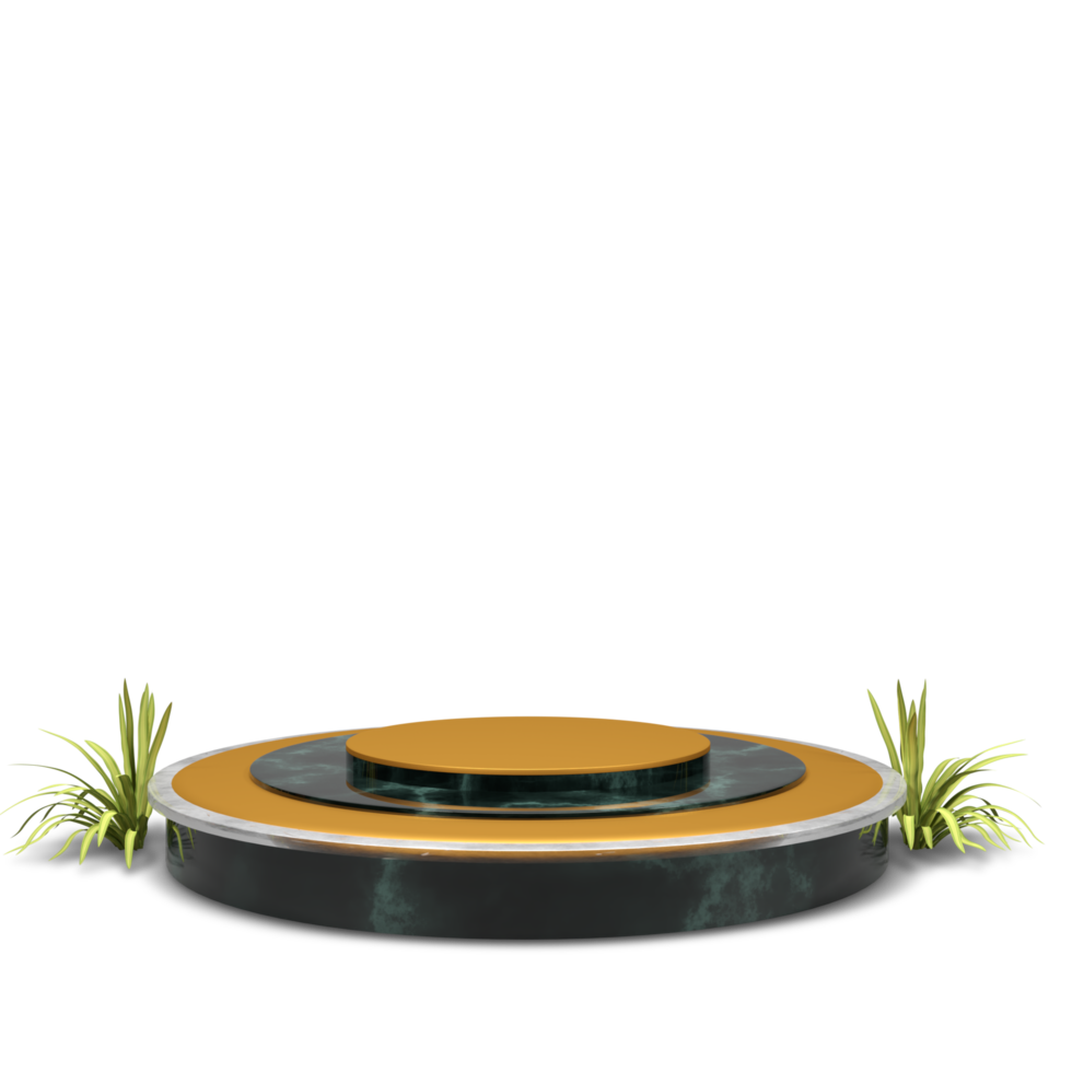 modern elegant 3d render podium for design png