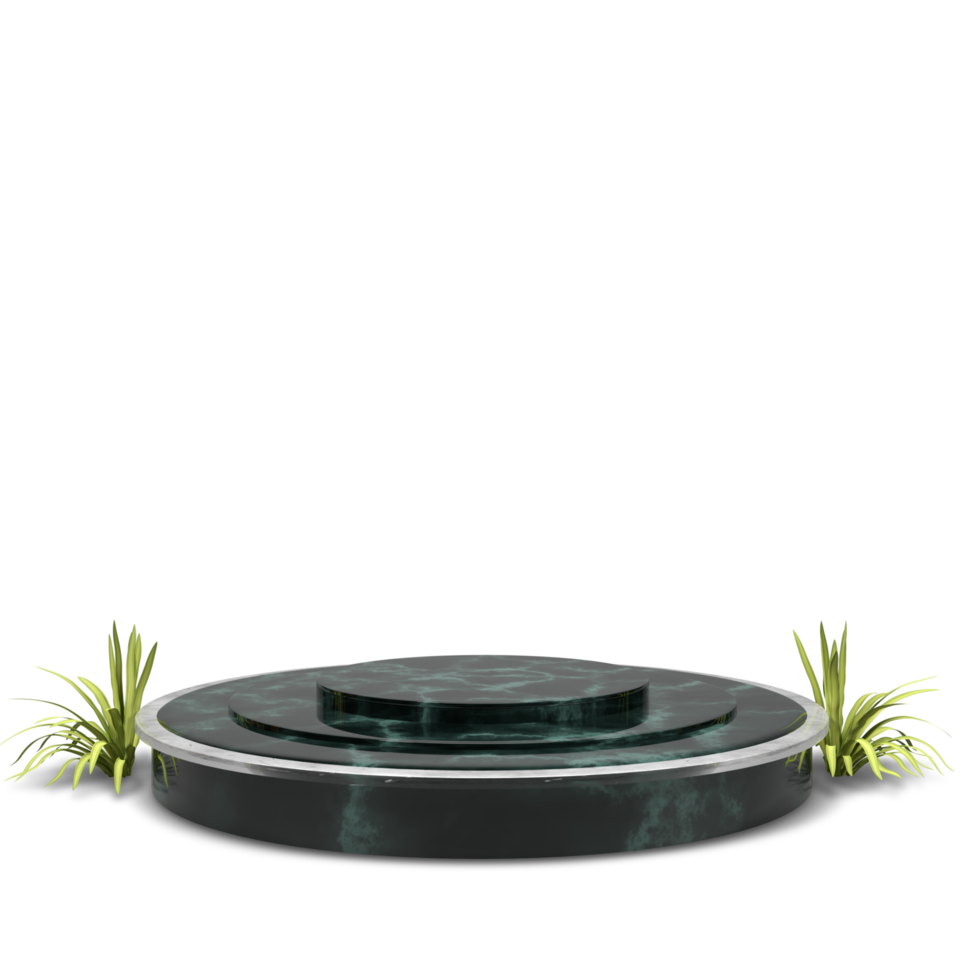 modern elegant 3d render podium for design png