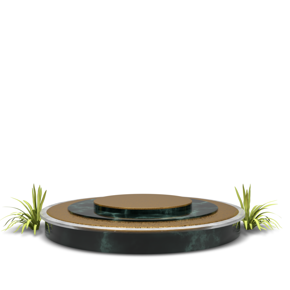 modern elegant 3d render podium for design png