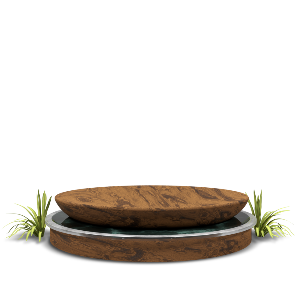 modern elegant 3d render podium for design png