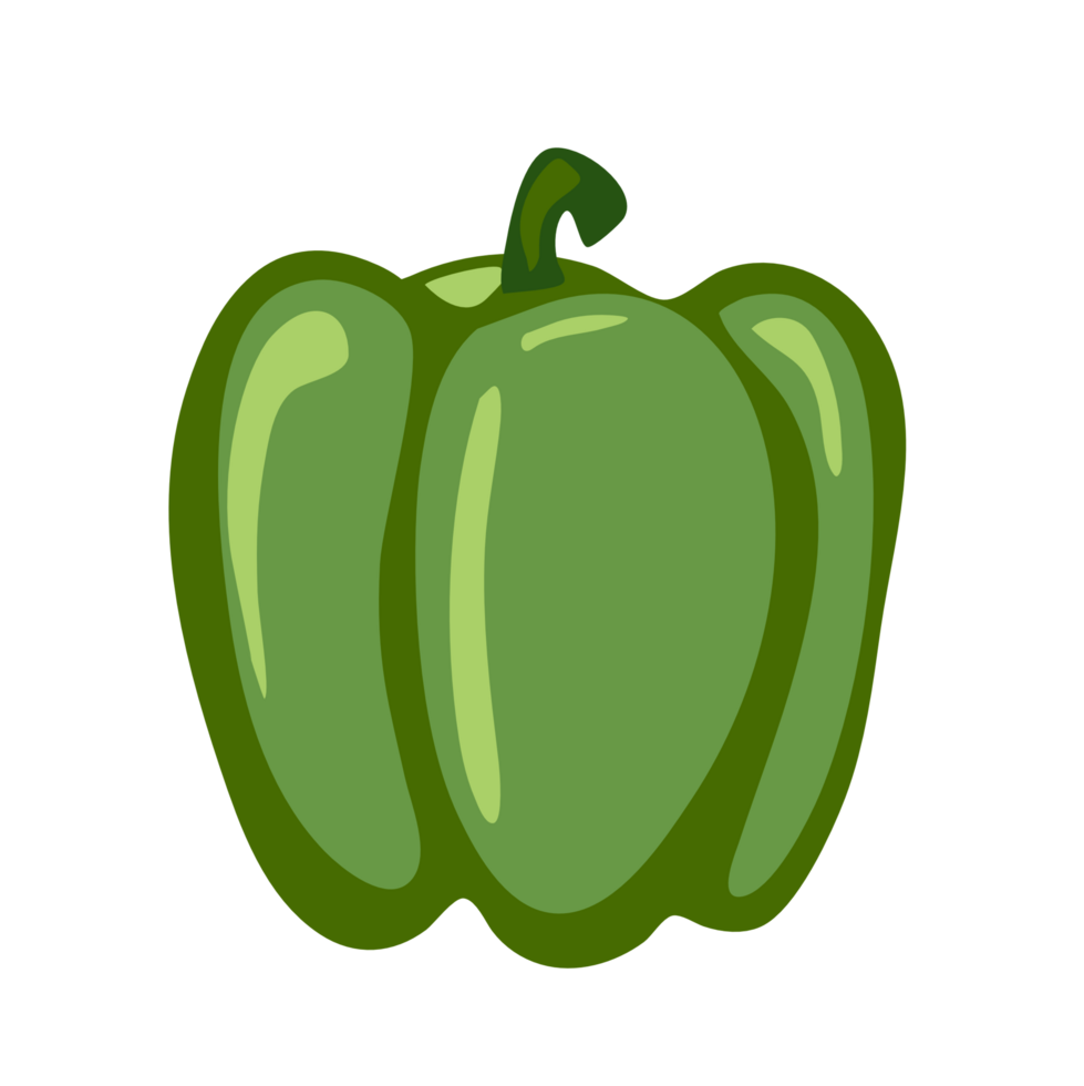 bell pepper bright green vegetables PNG file