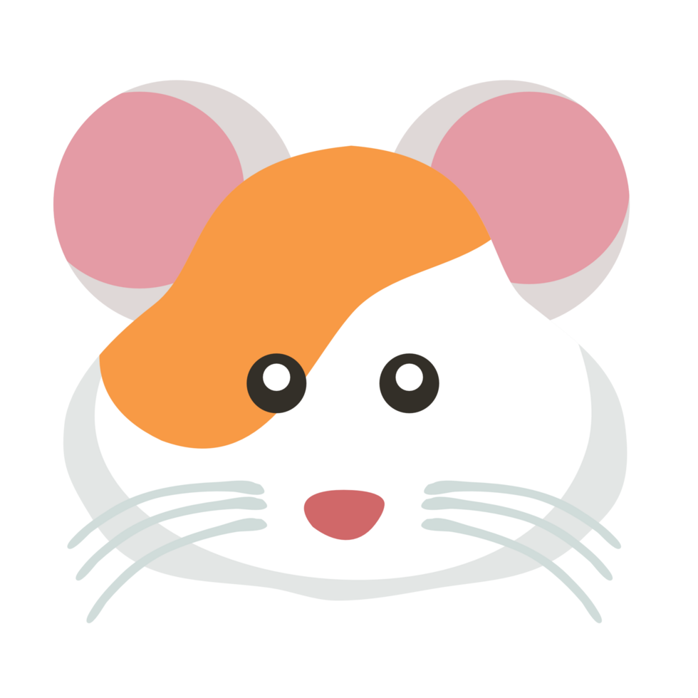 fichier png d'animaux de dessin animé mignon de hamster