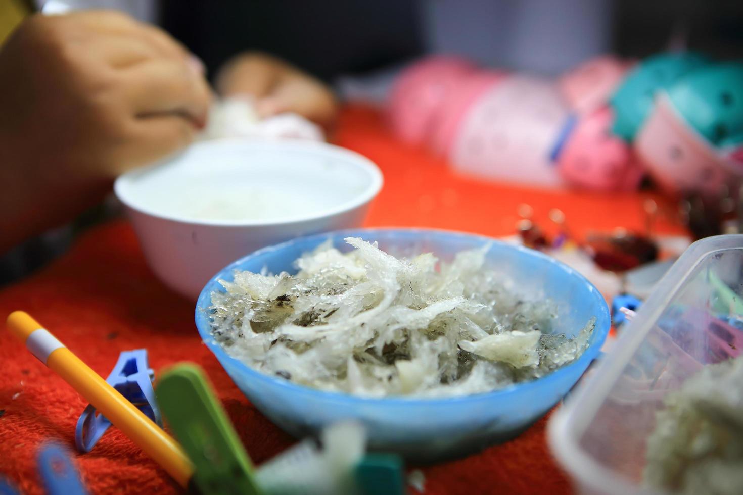 Edible bird's nest Process photo