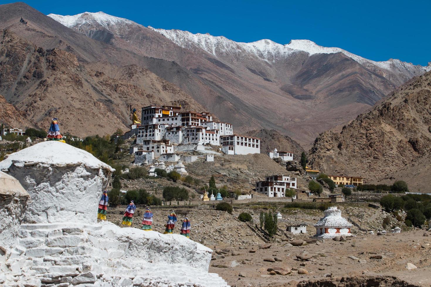 White Pagodas with Blue Sky, photo