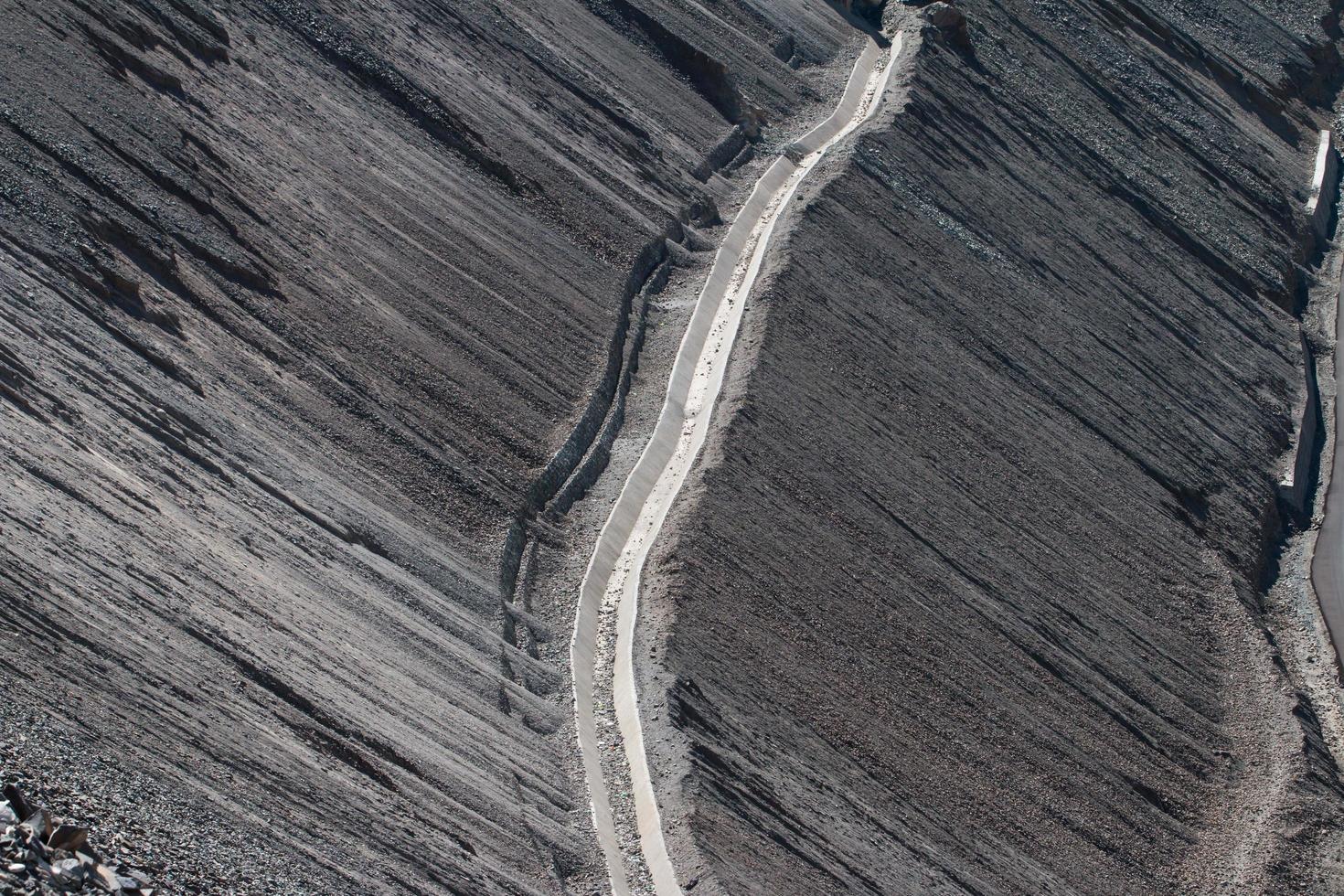 High altitude road in mountains photo