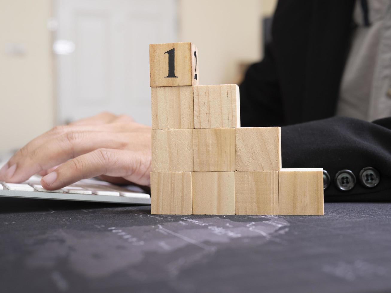 Business concept growth success process. photo