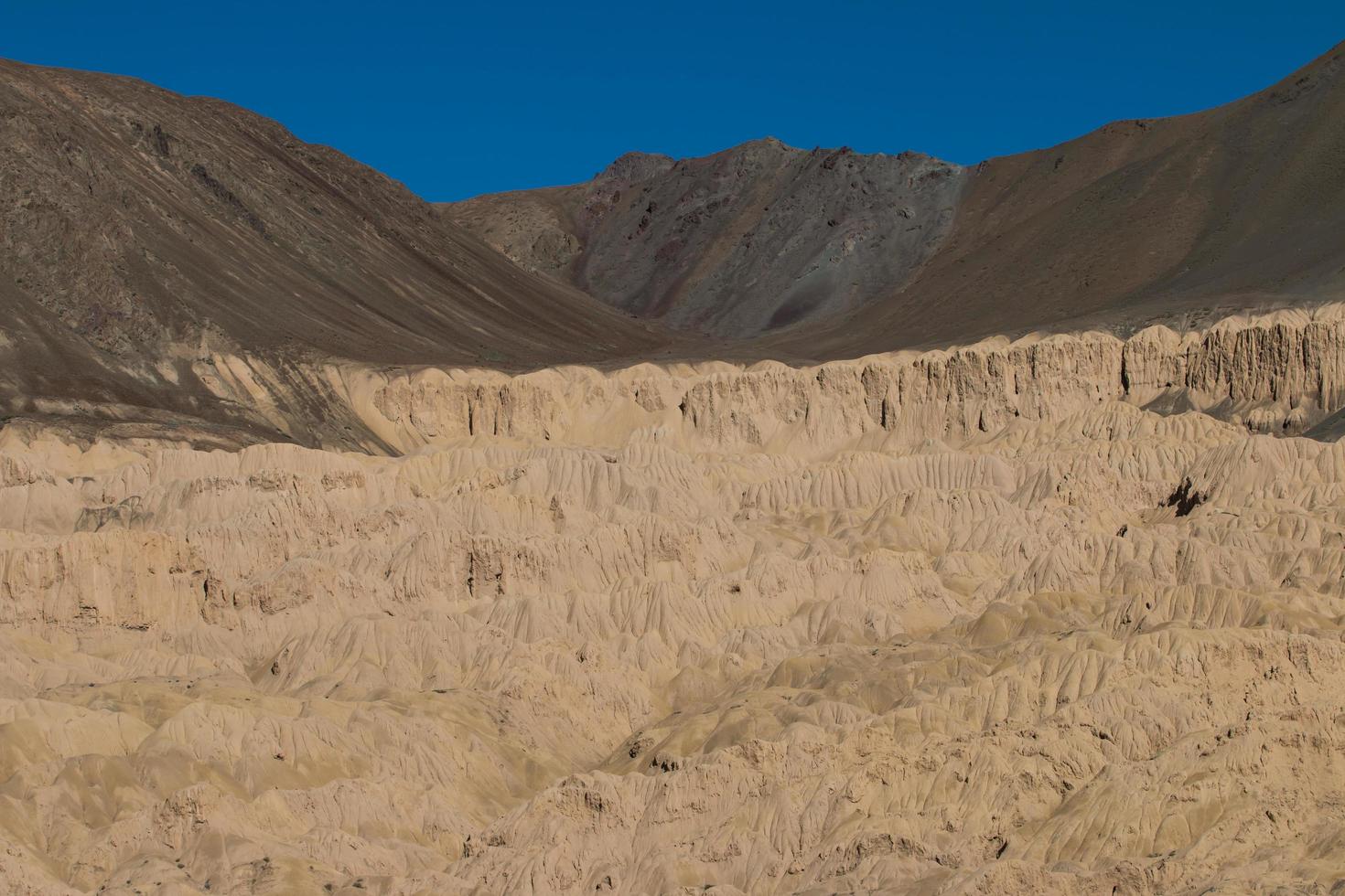 Moonland Landscape in Lamayuru at Leh Ladakh, India photo