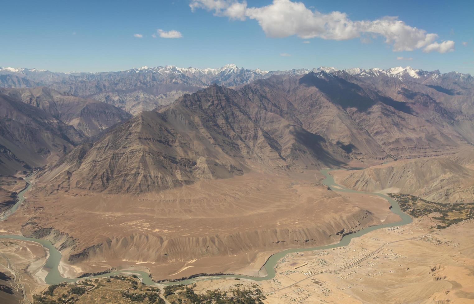 Mountain range, Leh, Ladakh, India photo
