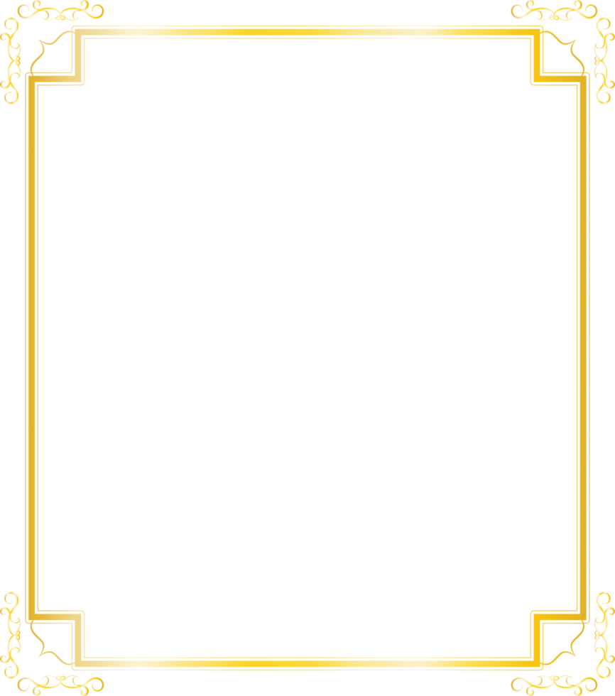 gouden glanzend frame png