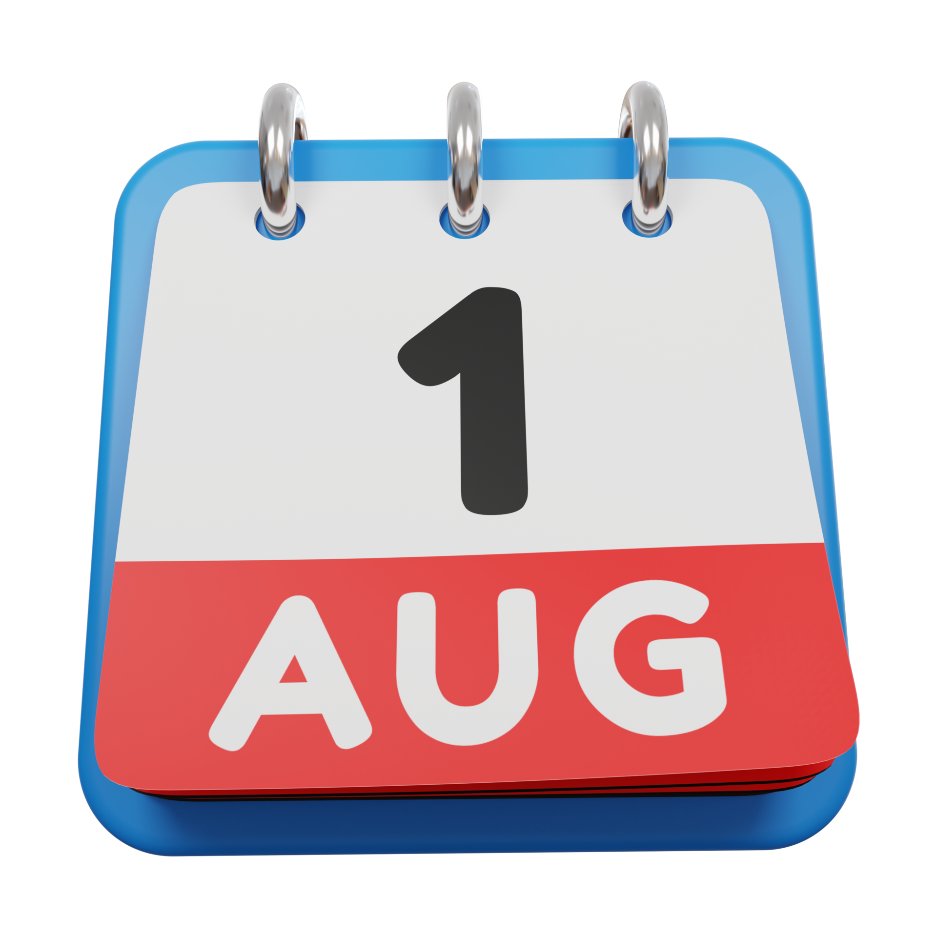 1 August Day Calendar 3d Render Front View 9638306 PNG 1-august-day-calendar-3d-render-front-view-9638306-png