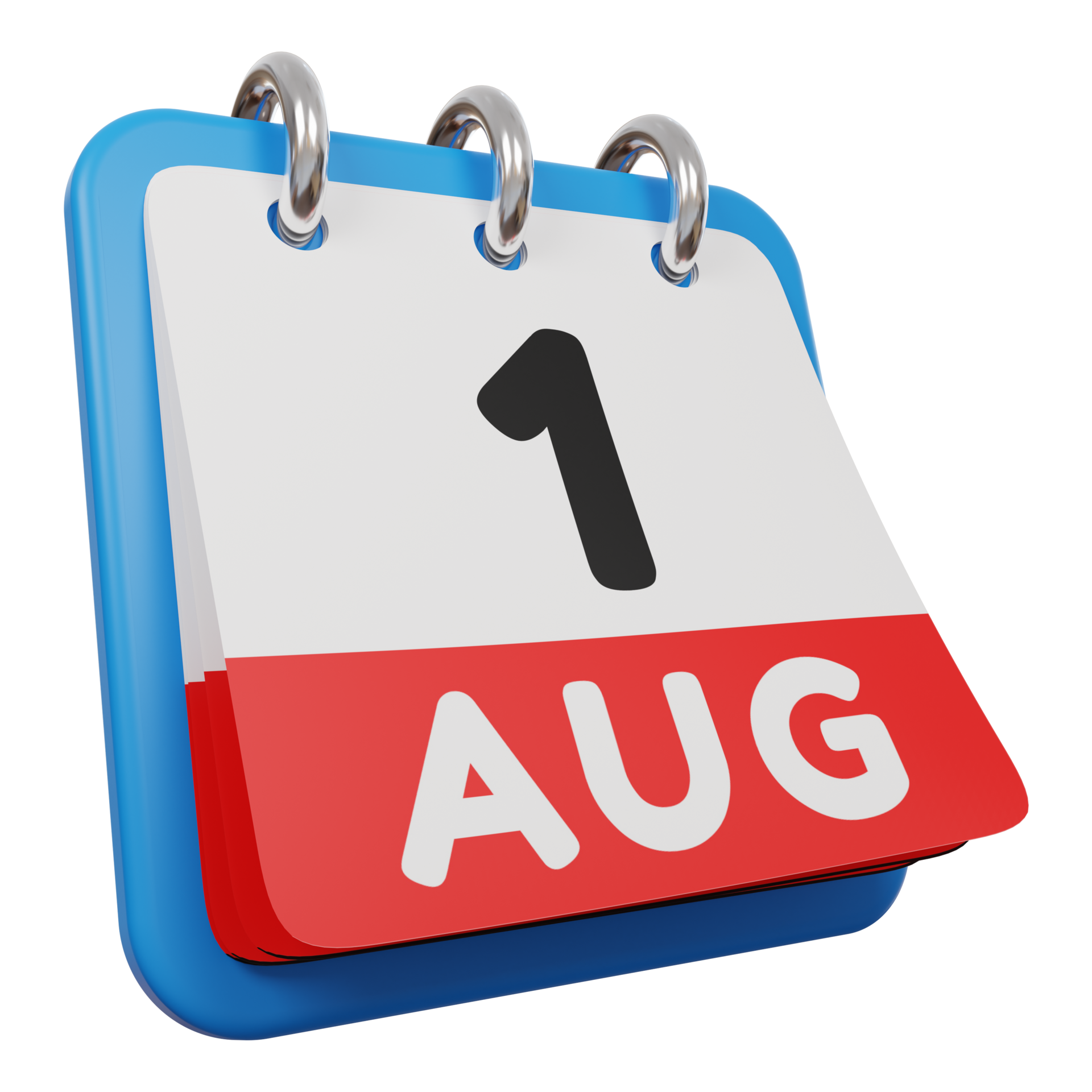 August 1. Calendar On White Background. 3D Illustration. Stock Photo,  Picture and Royalty Free Image. Image 64486253.