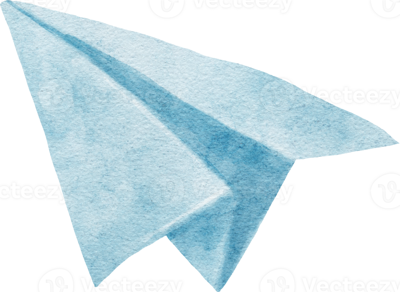 Paper Rocket Watercolor Illustration png