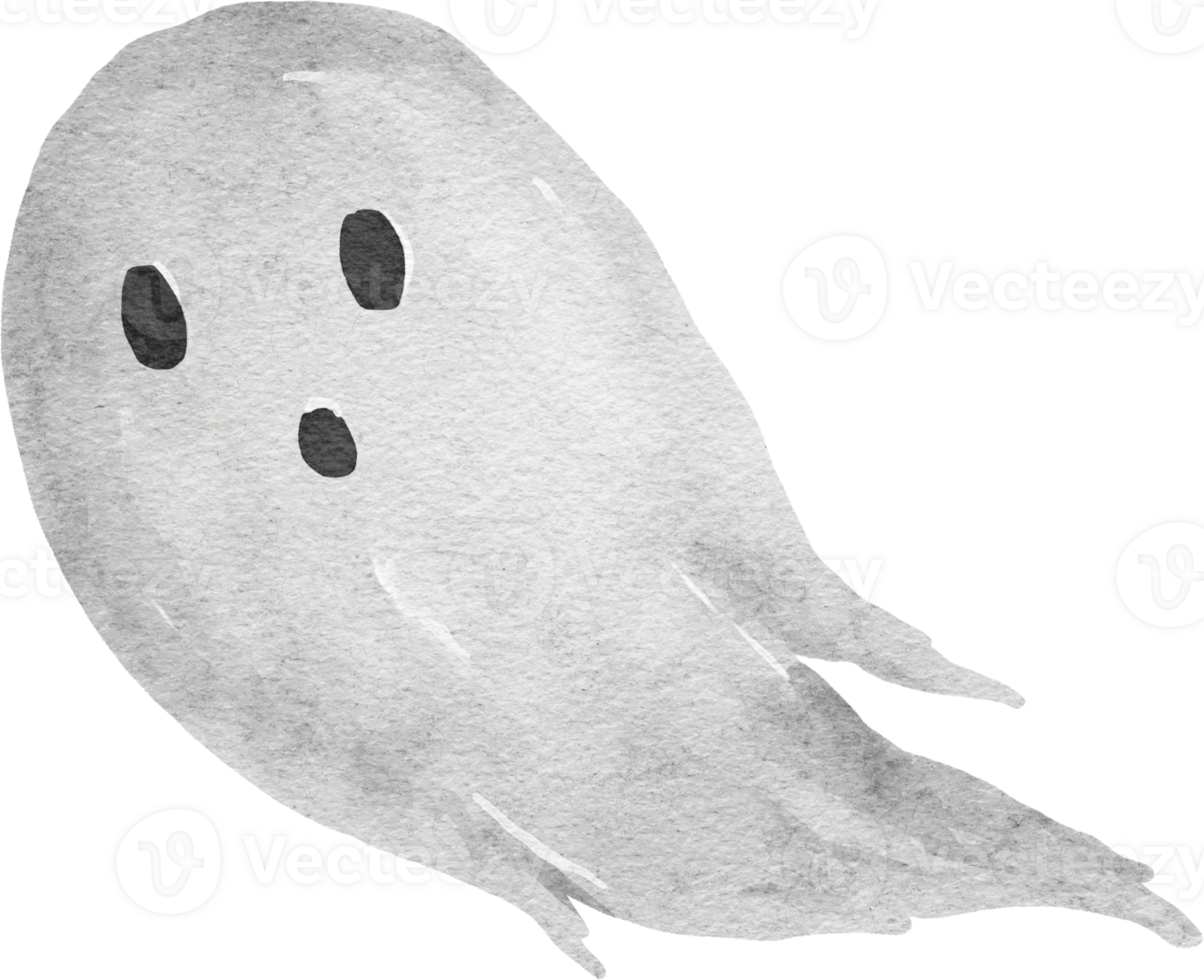 illustrazione dell'acquerello del fantasma di halloween png