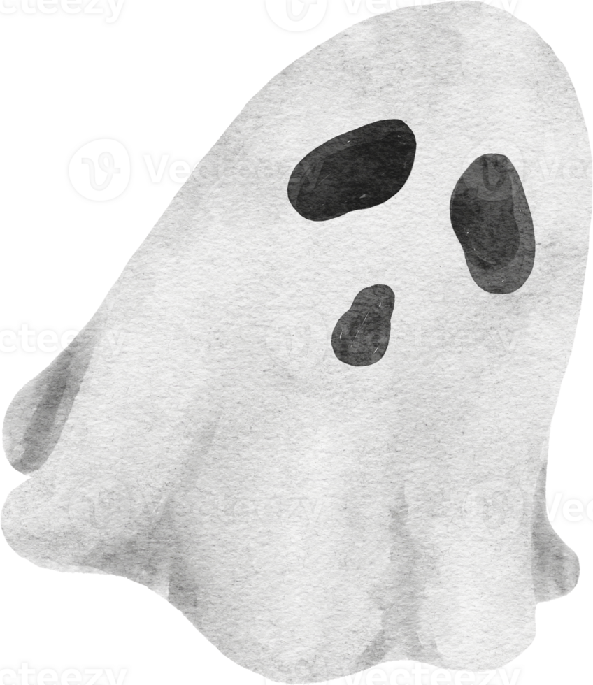 illustrazione dell'acquerello del fantasma di halloween png