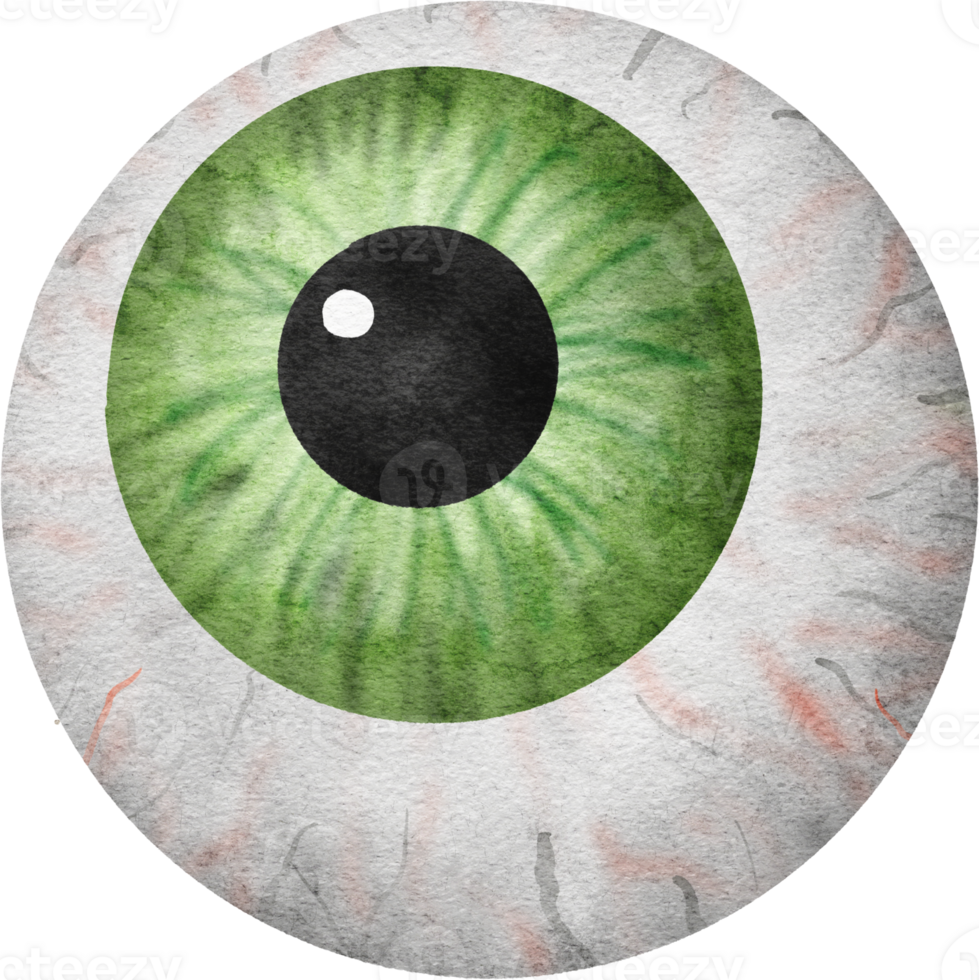 Creepy Eye Halloween Watercolor png