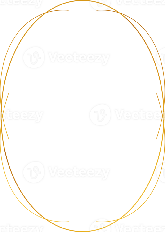 luxe huwelijksuitnodiging gouden frame png