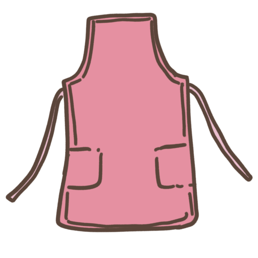 Pink Apron Clipart png