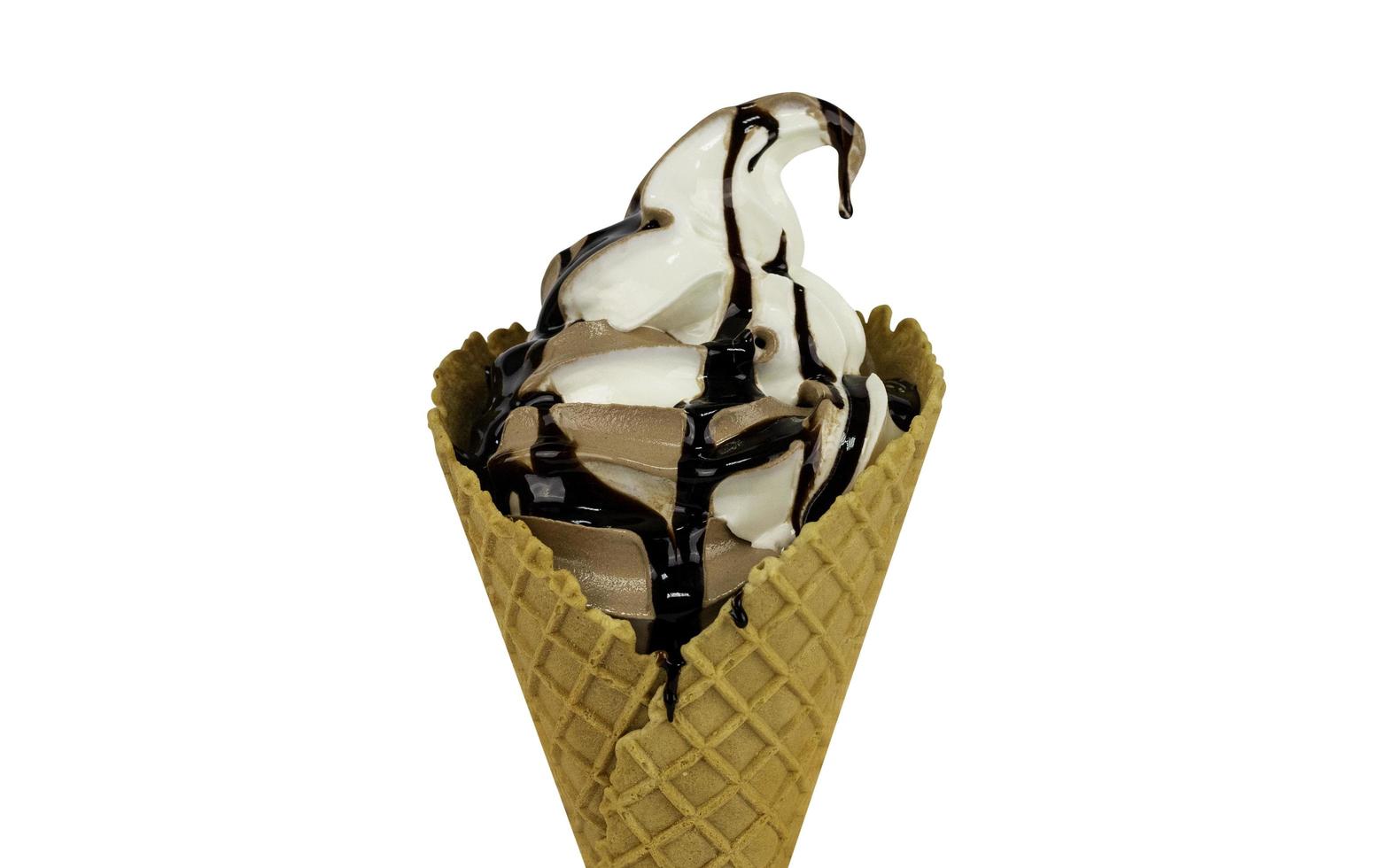 Ice cream in a wafer on a white background 9638791 Stock Photo at Vecteezy