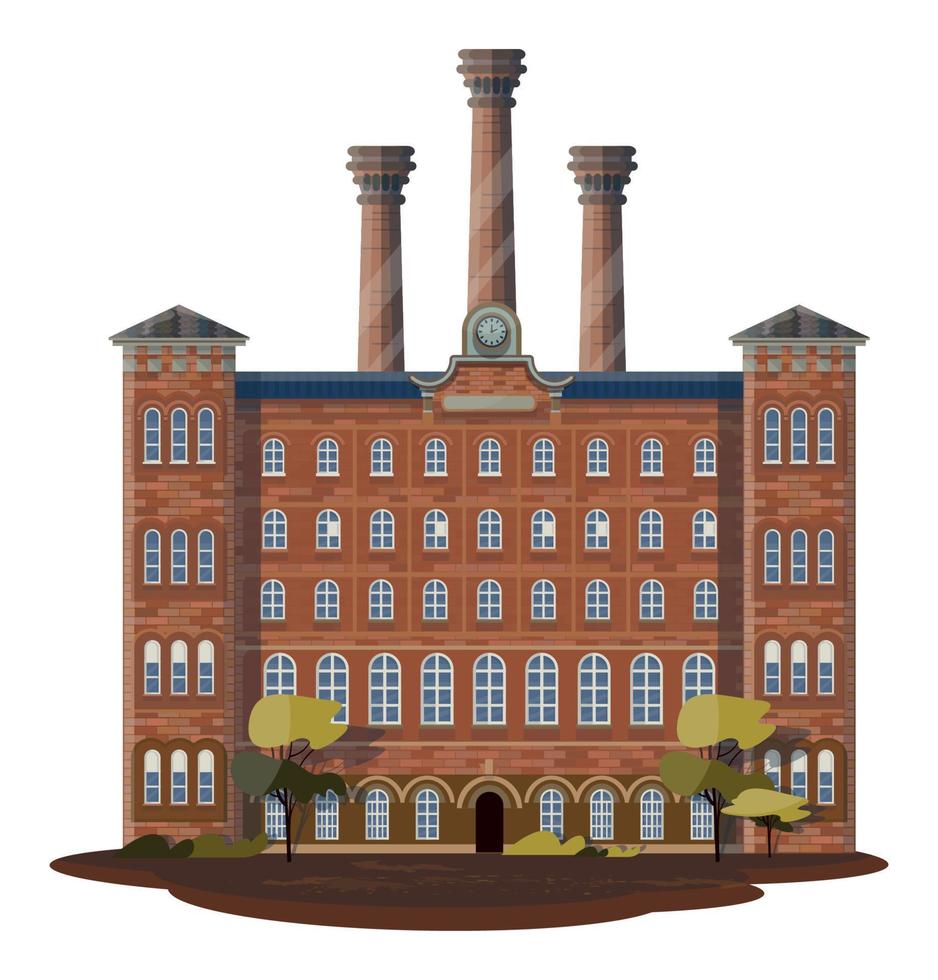 Illustration of a Textile Factory vector