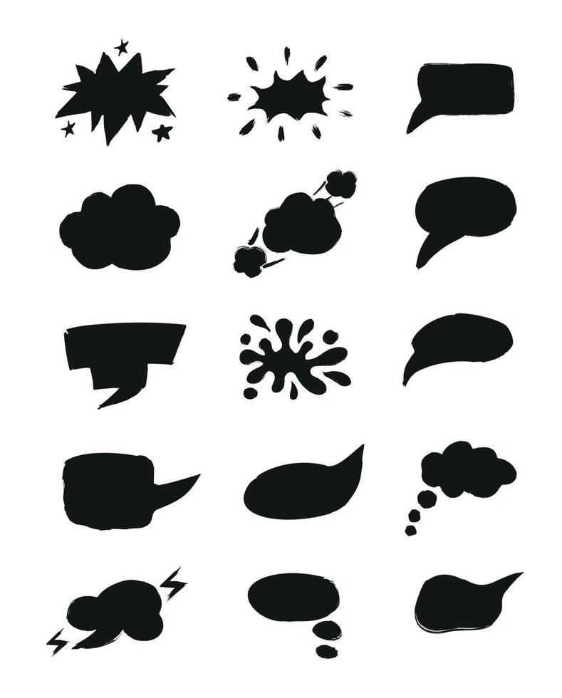 Collection of Speech Bubbles vector