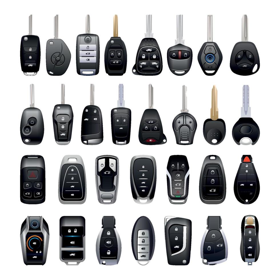 Car Keys Set vector