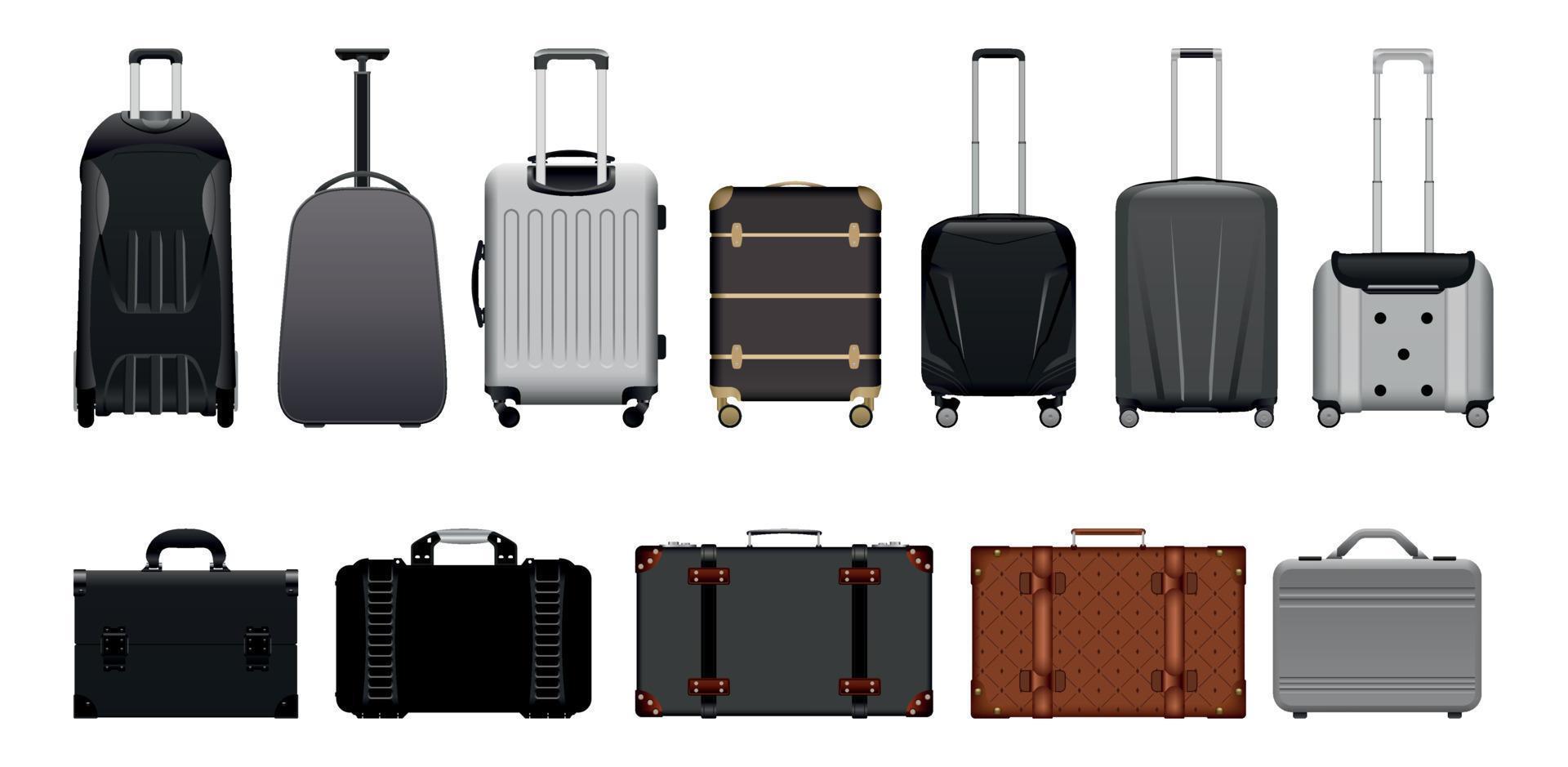 Set of Suitcases vector