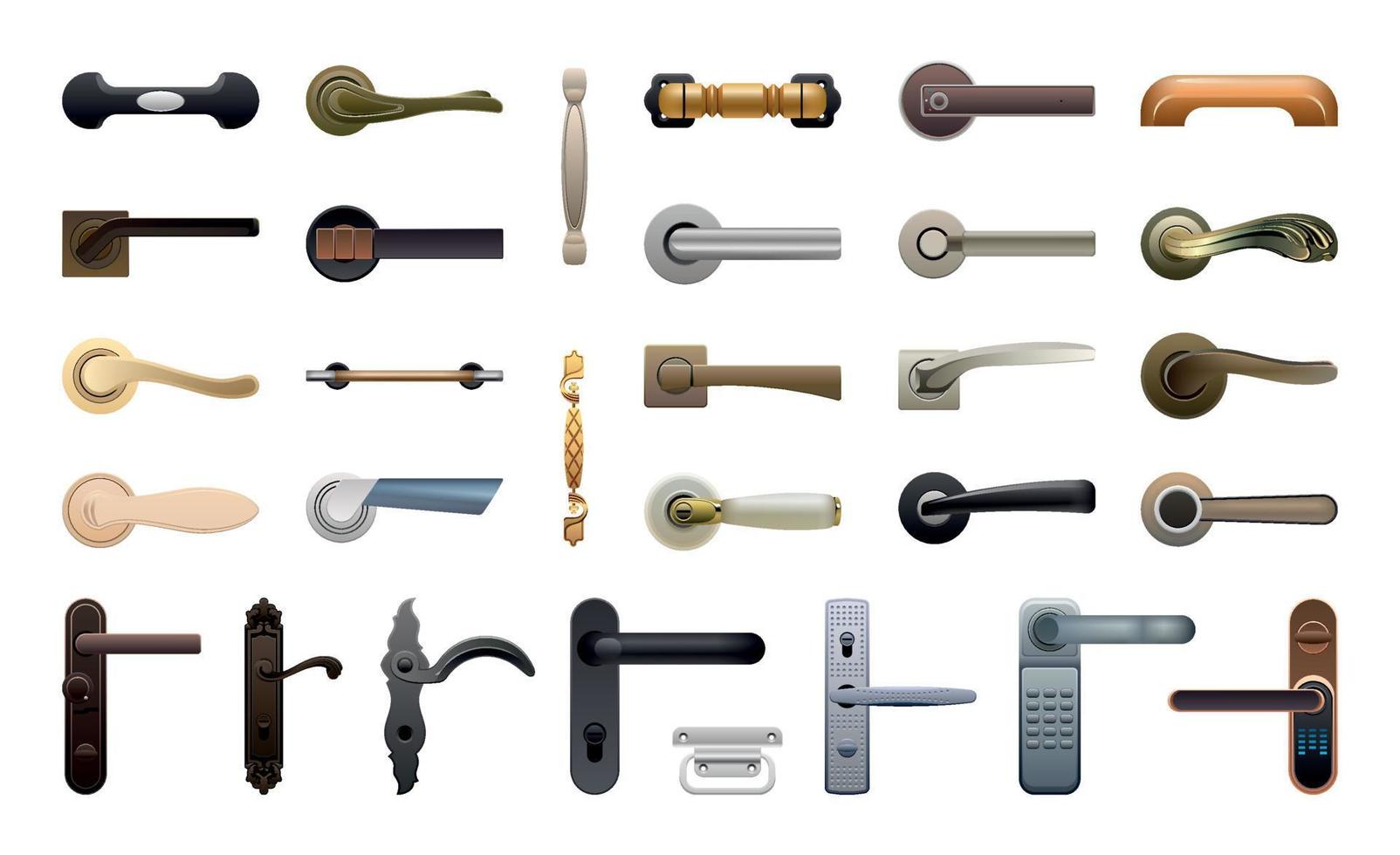 Door Handle Set vector